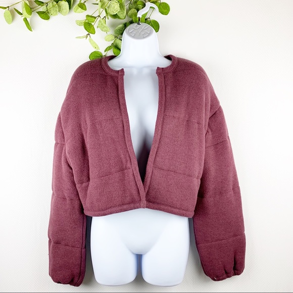 Urban Outfitters Jackets & Blazers - Out From Under UO Allie Quilted Puffer Cardigan